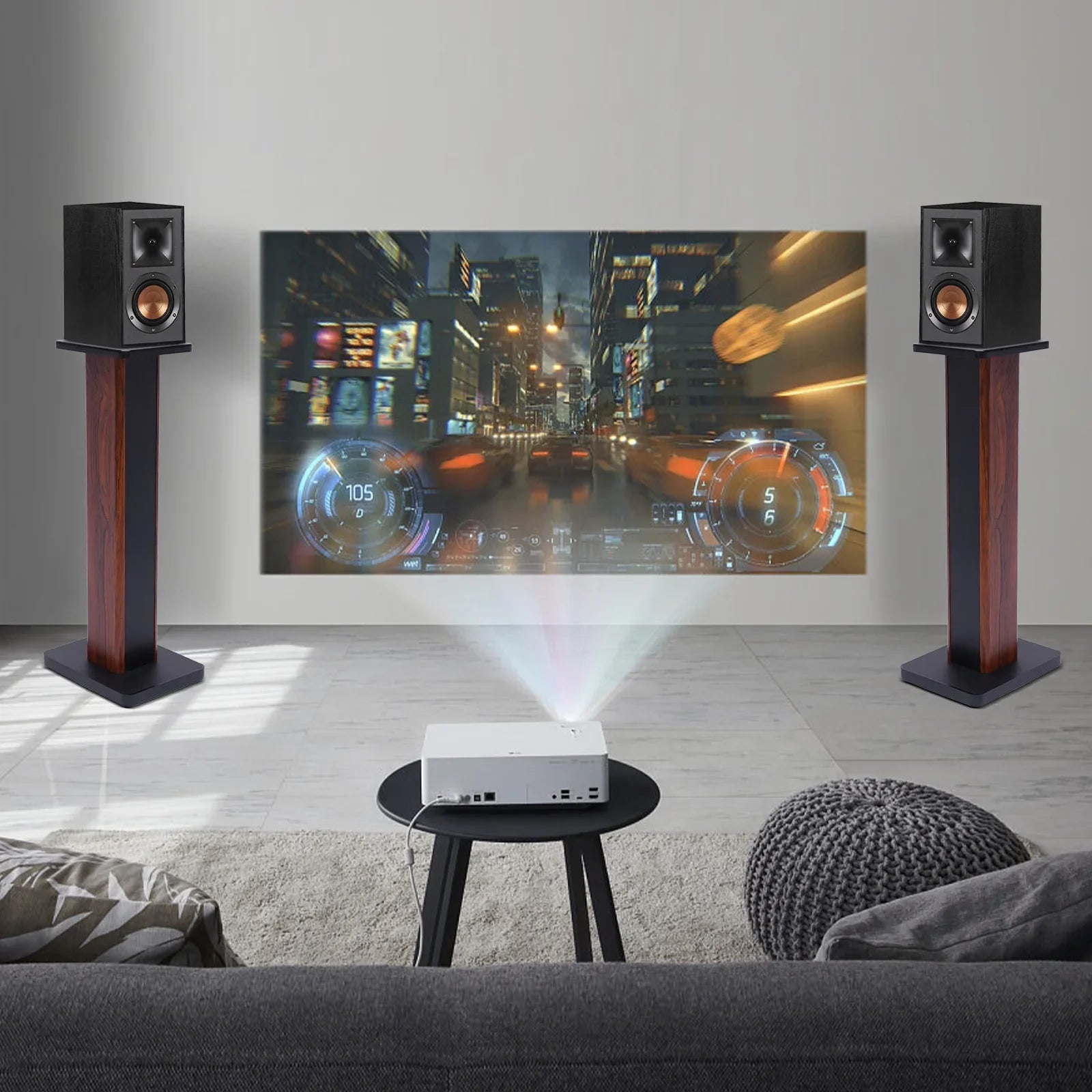 2x28" Studio Speaker Holder Monitor Stands Home Theater Multimedia Speaker Stand