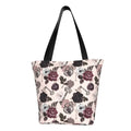 Lukts Retro Red Black Roses Tote Bag,Shoulder Bag Women'S Hobos Handbags Large Capacity Shopping Bag