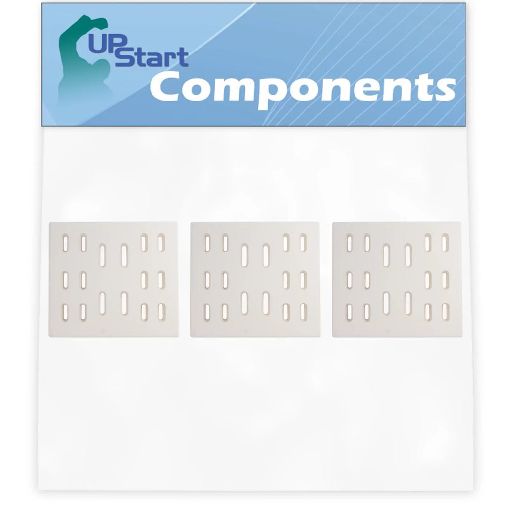 3-Pack  Grill Heat Shield Plate Tent Replacement Parts for Bakers Chefs 9905TB - Compatible Barbeque Ceramic Flame Tamer, Guard, Deflector, Flavorizer Bar, Vaporizer Bar, Burner Cover 8"