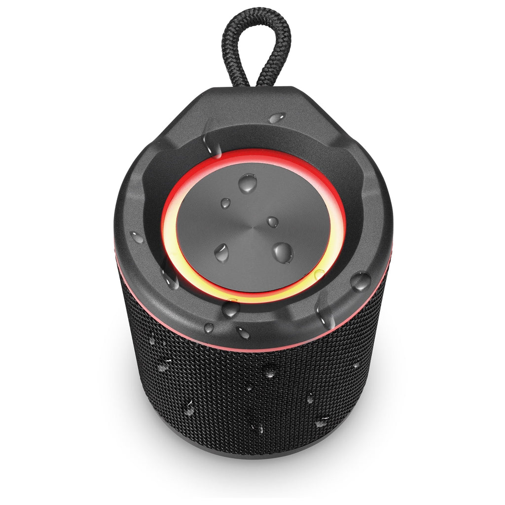 iLive Light up Bluetooth Wireless Waterproof Fabric Speaker, ISBW103B, Black