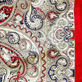 Paisley Scarlet Brown Wild Rag
