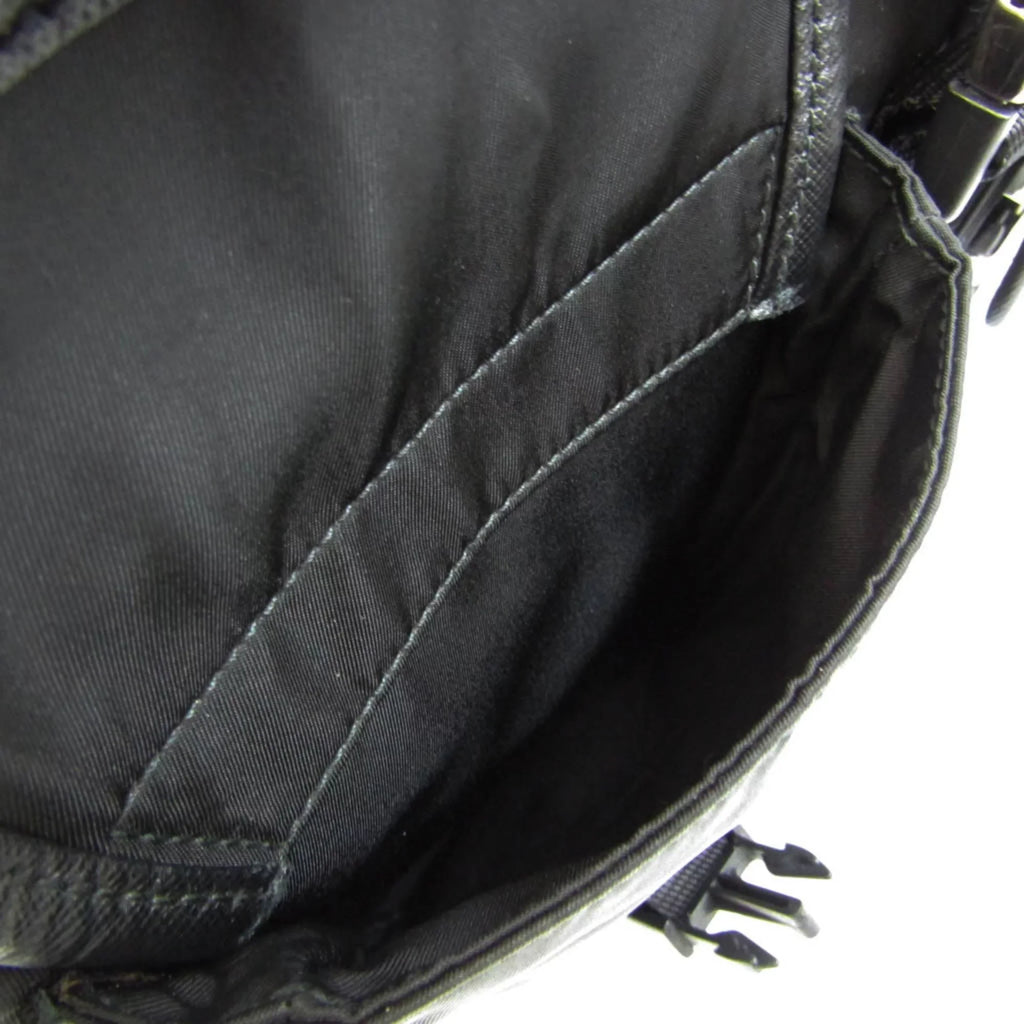 Pre-Owned Prada Women,Men Leather,Nylon Shoulder Bag Black (Good)