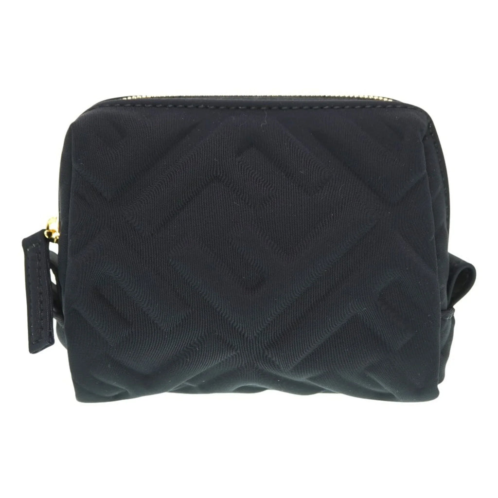 Pre-Owned Fendi Makeup Pouch 8N0179 Nylon Black 0061FENDI 6A0061ZE5 (Like New)
