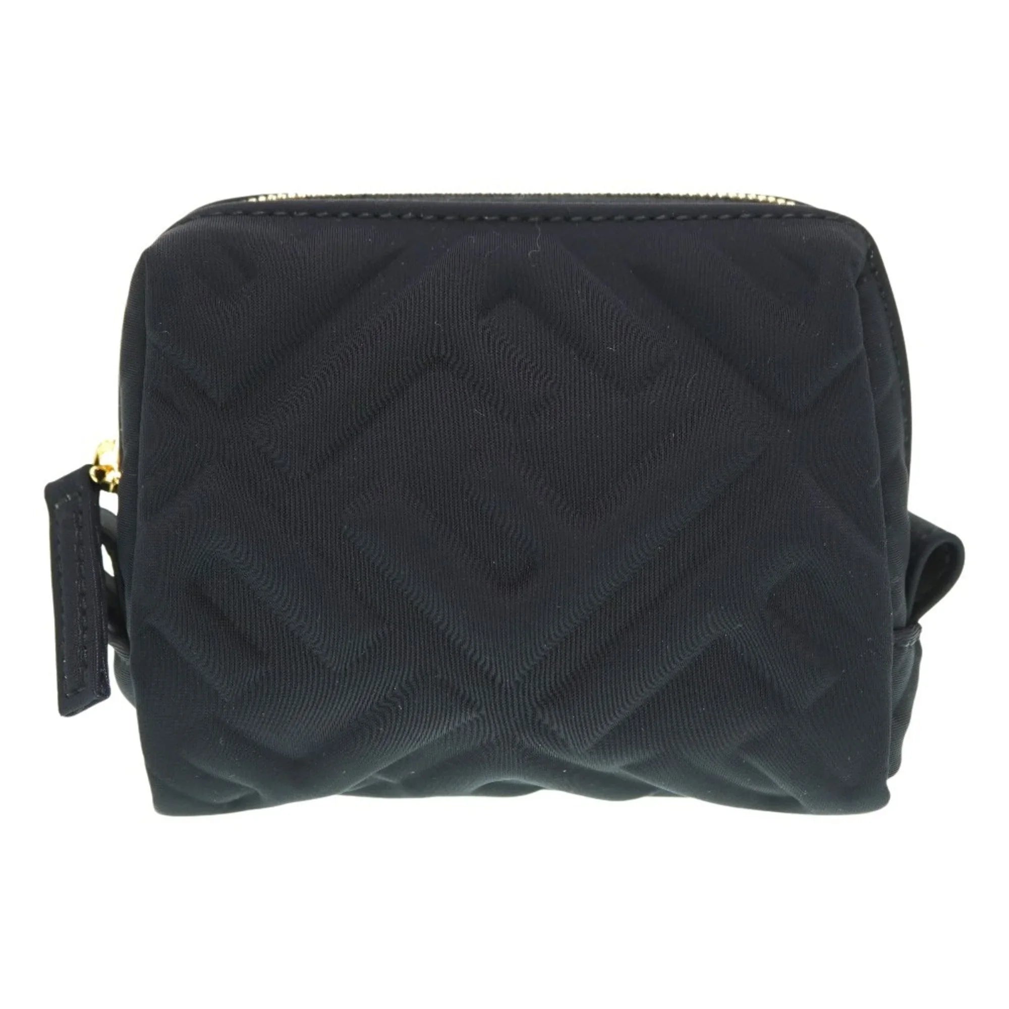 Pre-Owned Fendi Makeup Pouch 8N0179 Nylon Black 0061FENDI 6A0061ZE5 (Like New)