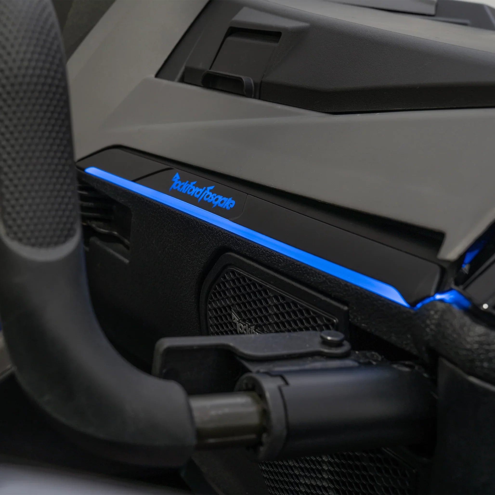 Rockford Fosgate RZR19PXP-STG5 Audio Kit: -3 Receiver, 1500-Watt Amp, Front Speakers & M2 Tweeters, M2 Color Optix Lighted 10? Subwoofer & M2 6.5" Rear Speakers for Select  Pro  Models (2019+)