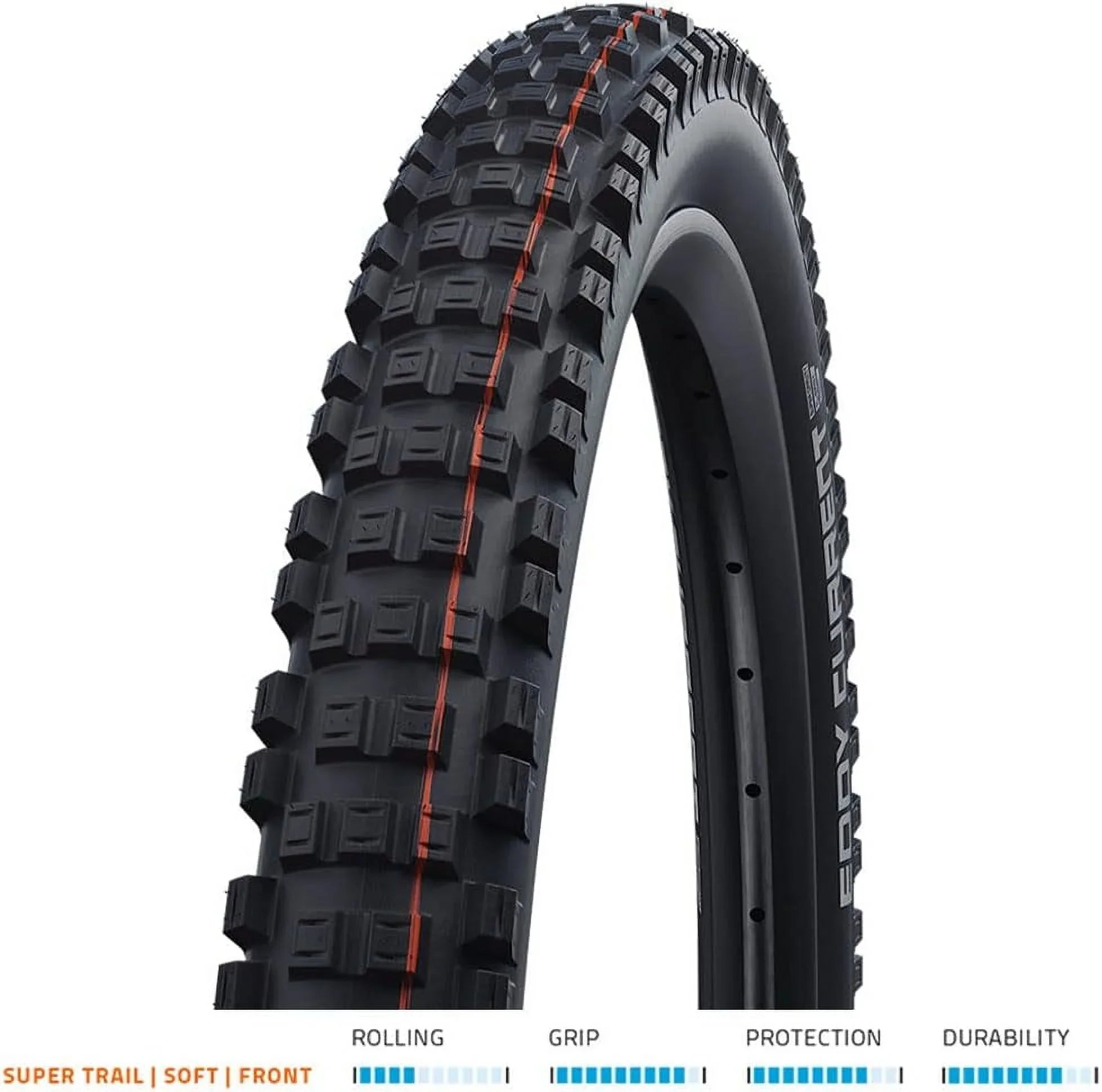 Eddy Current / And Enduro Tubeless Folding Front Bike Tire | Multiple Sizes | Evolution, Super Trail, Addix Soft | Black