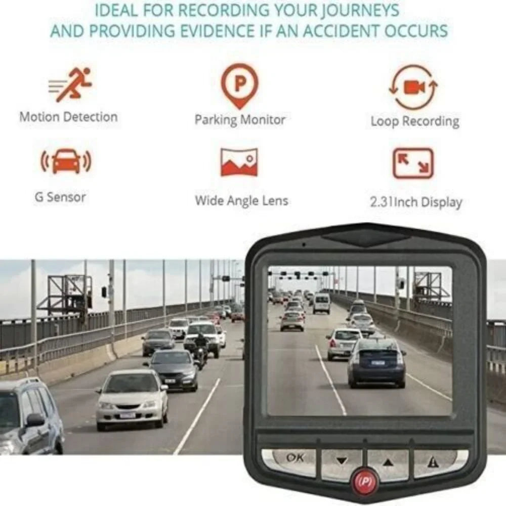 2.4'' Full  1080P Dash Cam Car  Front or Rear Camera Night Vision G-sensor
