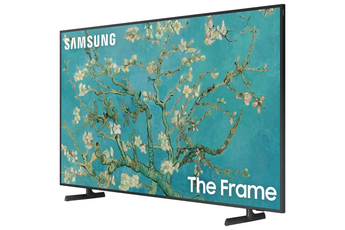 50-Inch Class  The Frame Series - Quantum  Smart  with a Samsung -SCFA50WTB 50" The Frame Customizable Bezel - Modern White (2022)