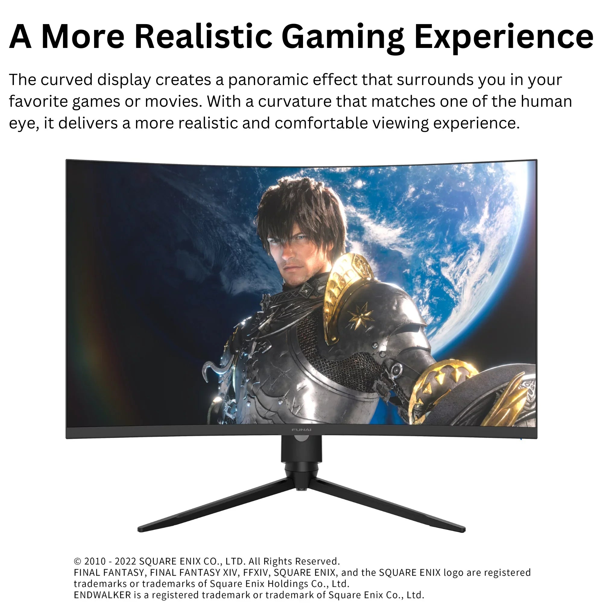 Funai 32"  Curved 240Hz, 1ms, , ,  FreeSync™ Premium Enabled Gaming Monitor (-32C545)