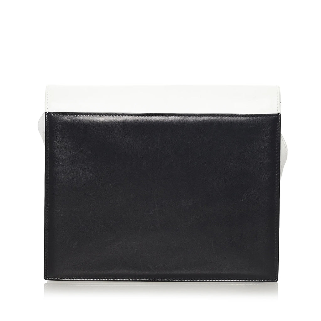 Pre-Owned Authenticated Valentino Crossbody Bag Calf Leather White Women (Good)