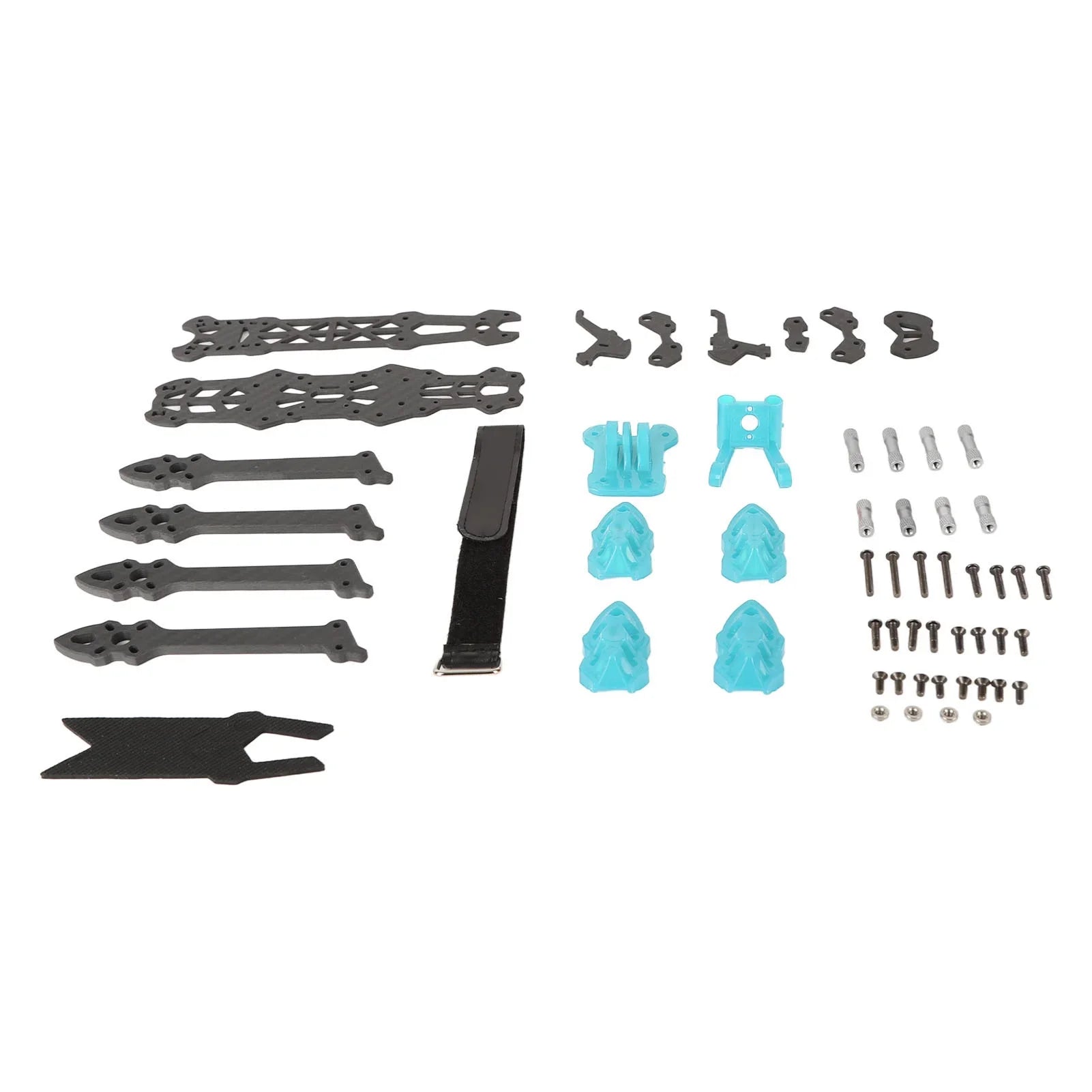 Buumin  Racing Drone Frame Professional 225mm Wheelbase Carbon Fiber Quadcopter Frame for  Drone Accessories Blue