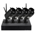 Radirus Wireless  System, 4pcs 1.0MP WiFi  Camera, 4CH 1080P  Kit, Phone Control