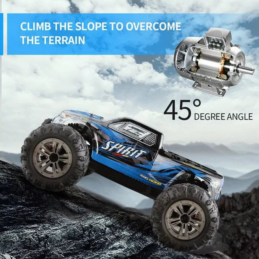 Hosim 1:16 Scale 36+ kmh High Speed  Trucks for Adults - 4WD Electric Off-Road Waterproof  Cars Radio Control Vehicle with 2 Batteries All Terrian  Monster Trucks for Boy