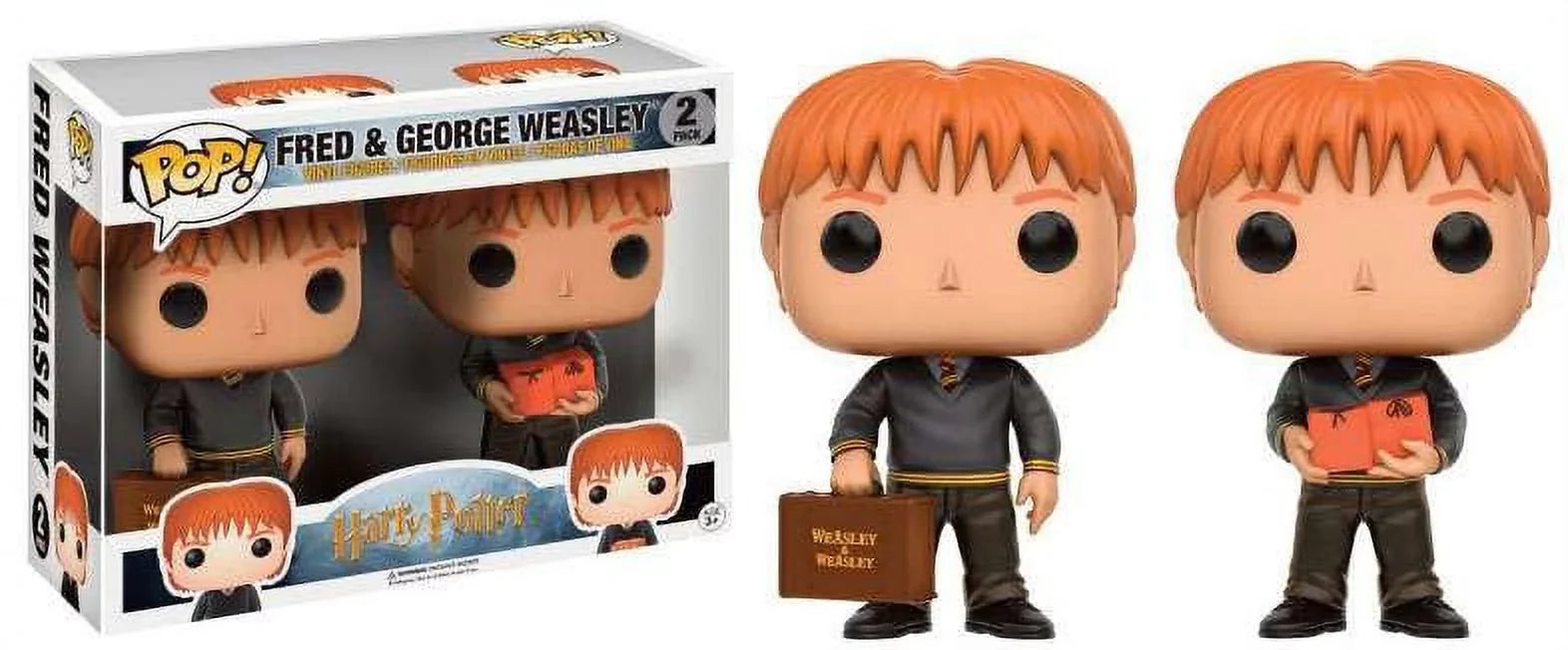Harry Potter Funko ! Movies Fred & George Weasley Vinyl Figure 2-Pack