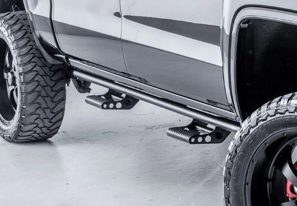 N-Fab by RealTruck Rkr Rails | Textured Black | T074Rkrqc | Compatible with 2007-2021 Toyota Tundra Double Cab All Beds,  Gas