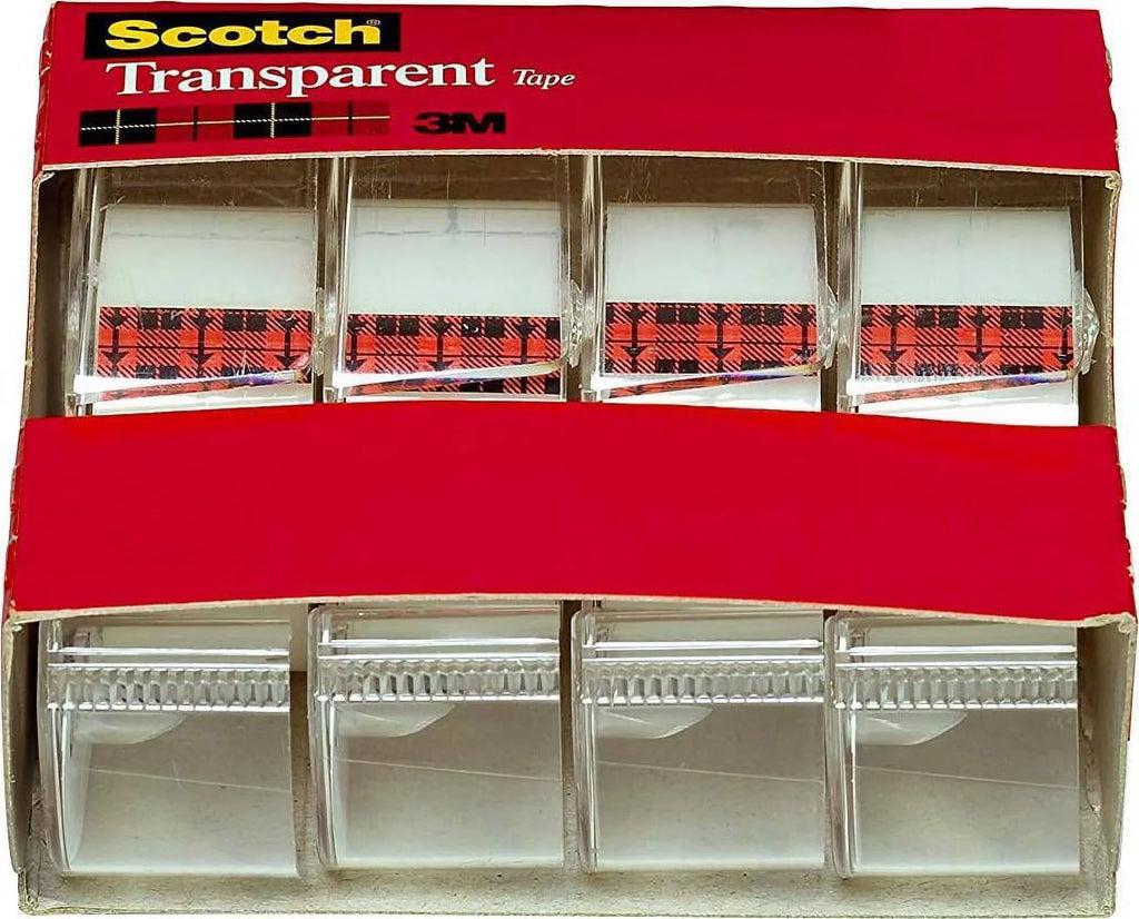 scotch transparent tape, 3/4 in x 850 inches, 4 rolls (4814)