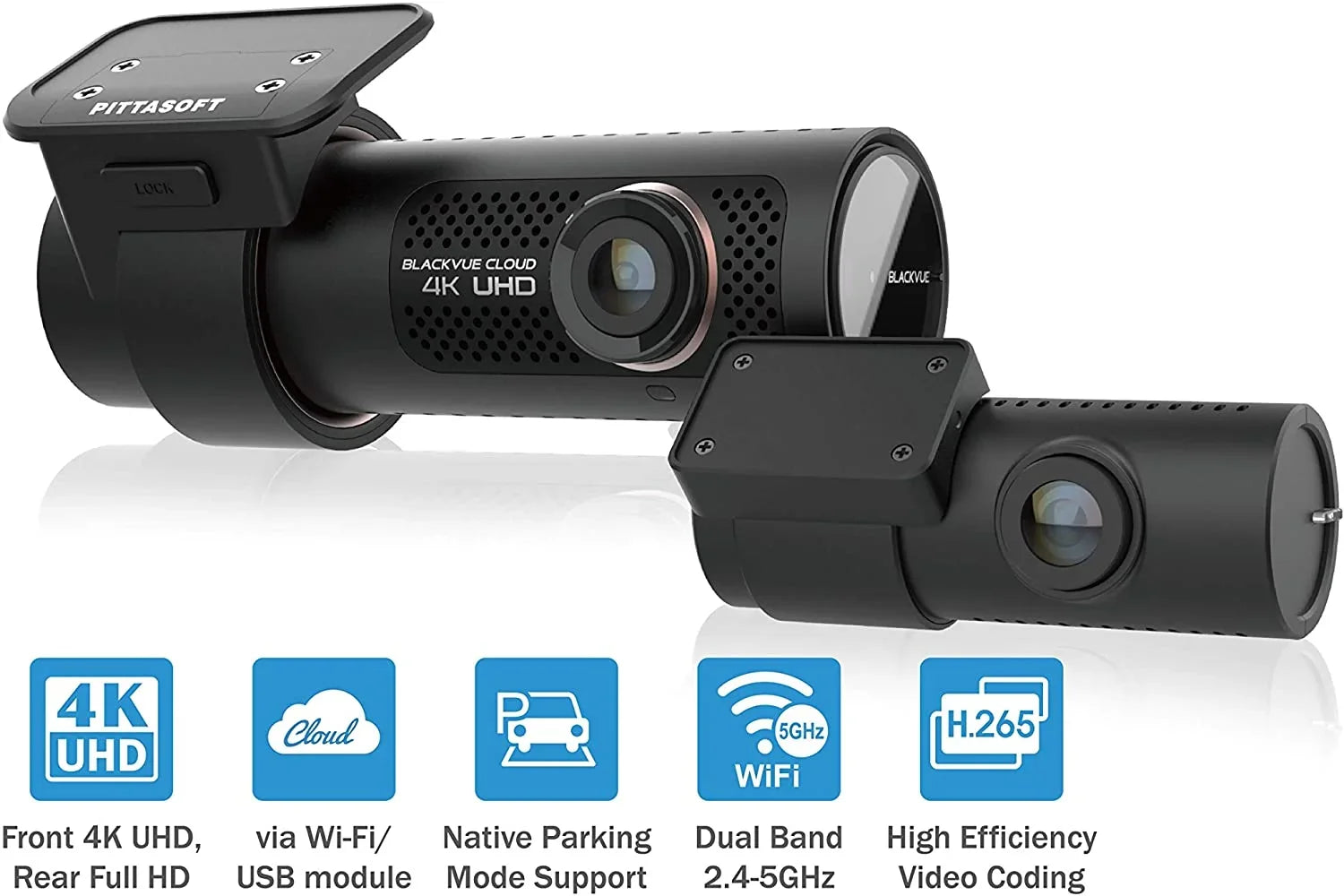 BlackVue DR900X-2CH with 32GB Microsd Card 4K  Cloud Dashcam Optional CM100  Module