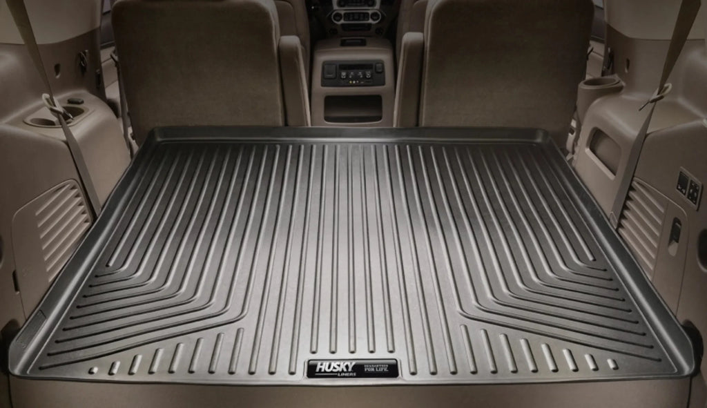 Husky by RealTruck Weatherbeater Series Cargo Liner Black Compatible with 07-12 Chevrolet Tahoe/07-12  Yukon; w/ or w/o 3rd row Seat