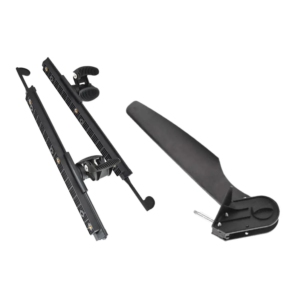 kesoto Kayak Rudder Kayak Foot Pegs Boat Tail Watercraft Rudder with Foot Brace Pedals for Fishing Boat Canoeing Marine Accessories