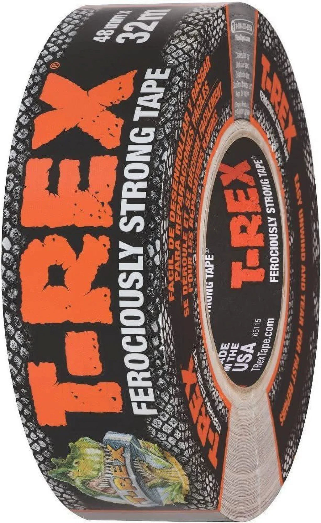 T- Ferociously Strong Duct Tape, 1.88 in. x 35 yd, 2 Rolls. Total 70 Yards, Dark Gunmetal Gray 240998