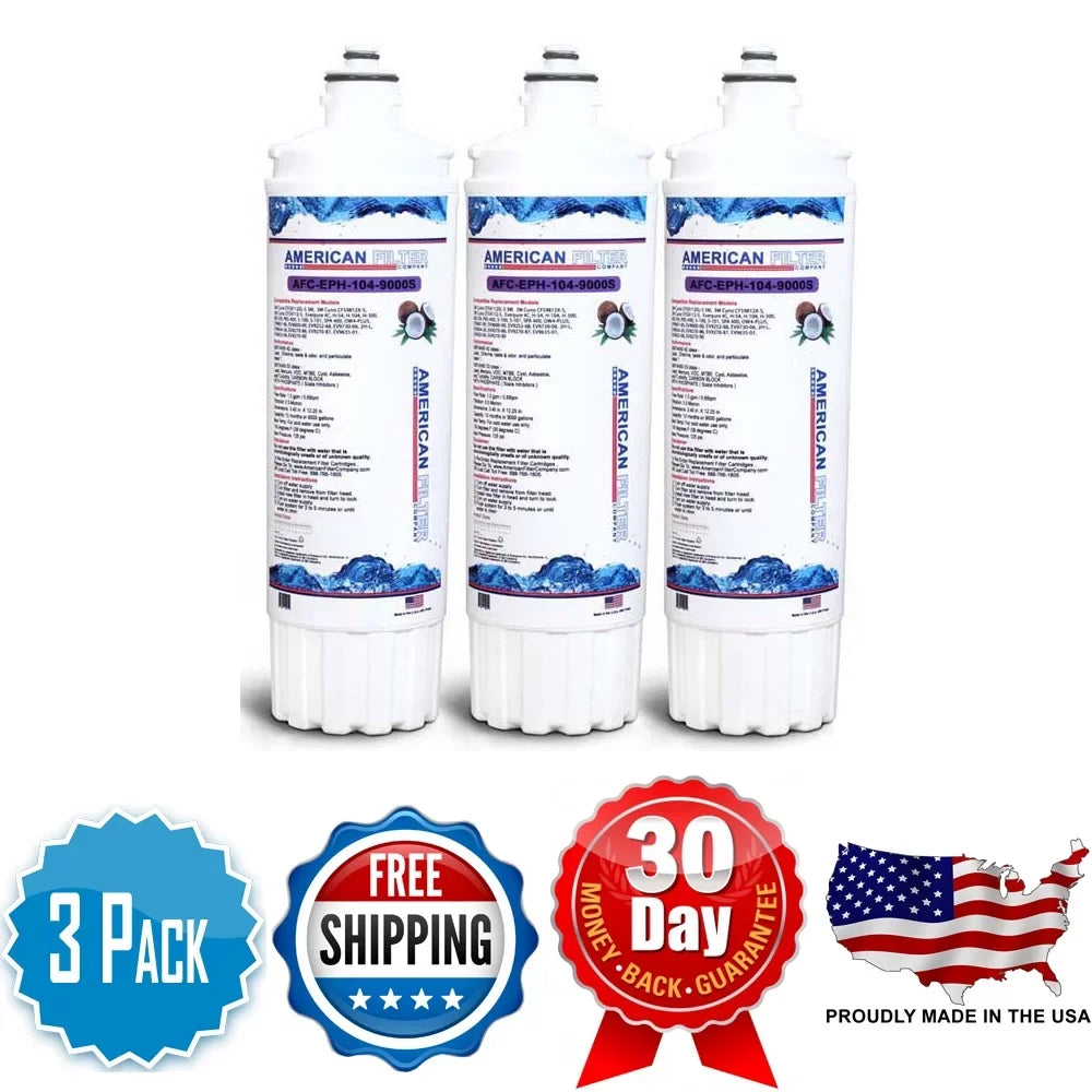 Brand , Water Filters , Model # --104-9000S , Compatible with Follett® 50CR400W - 3 Filters - Made in U.S.A.