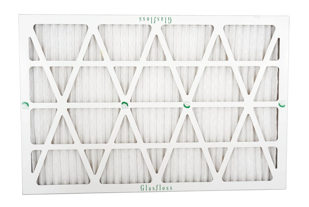 Glasfloss 20x30x1 -  10 -Qty:12 - Furnace Air Filter - Made in  (Actual Size: 19.5 x 29.5x7/8 inch)