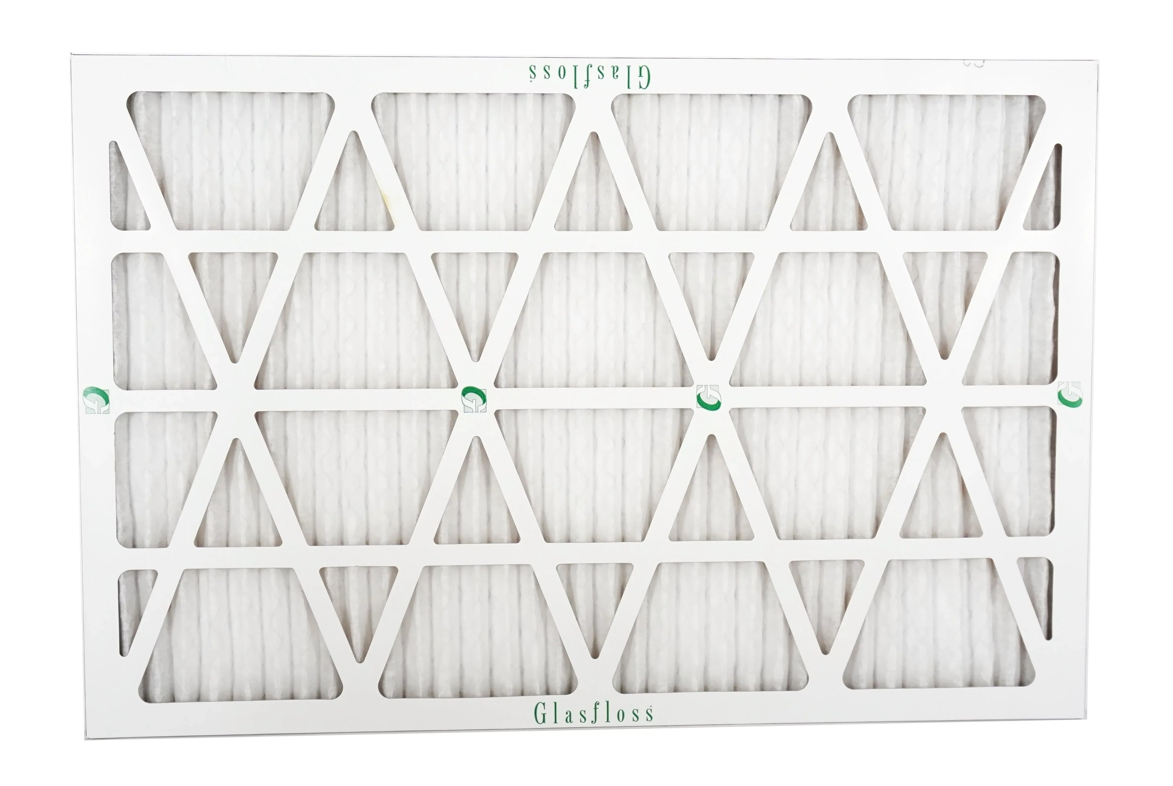 Glasfloss 20x30x1 -  10 -Qty:12 - Furnace Air Filter - Made in  (Actual Size: 19.5 x 29.5x7/8 inch)