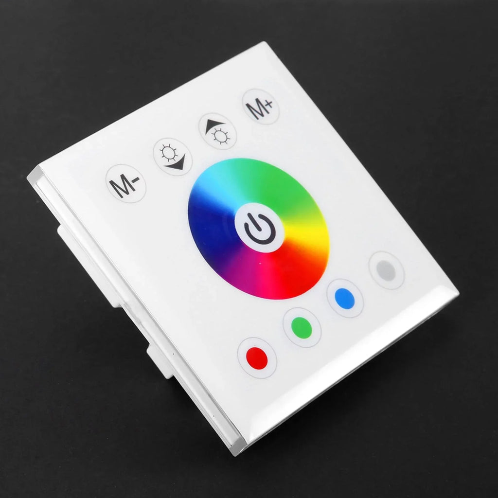 Jadeshay Panel Controller Wall Mounted Colorful   Touch Panel Controller Dimmer Switch for  Strip Light(white)
