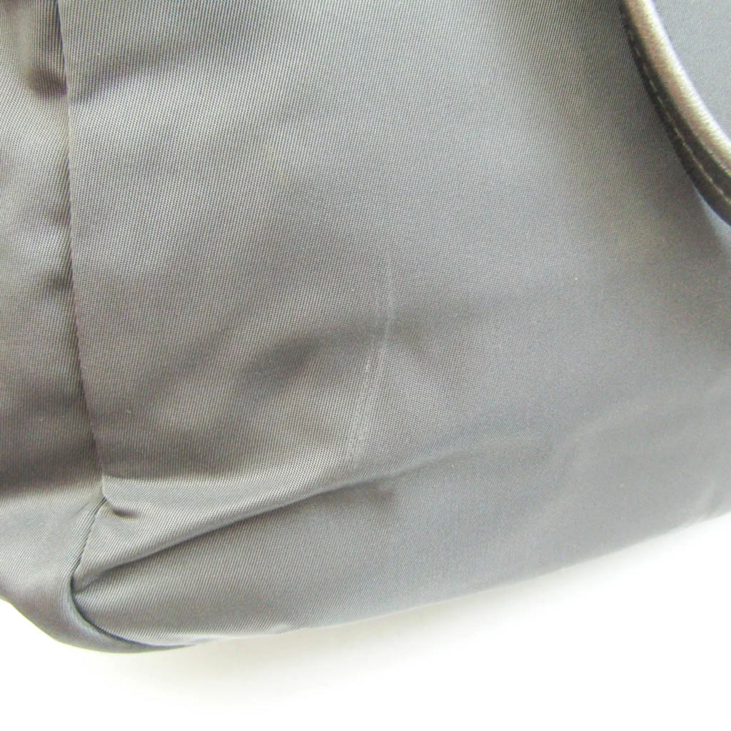 Pre-Owned Prada BR4007 Women's Tessuto,Leather Tote Bag Bronze,Gray (Good)