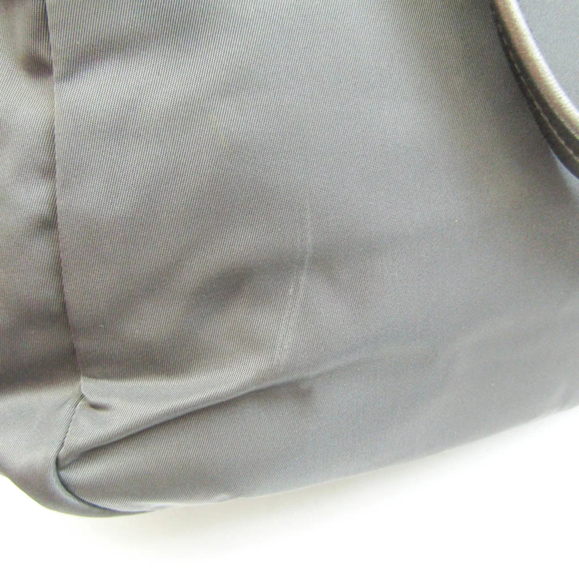 Pre-Owned Prada BR4007 Women's Tessuto,Leather Tote Bag Bronze,Gray (Good)