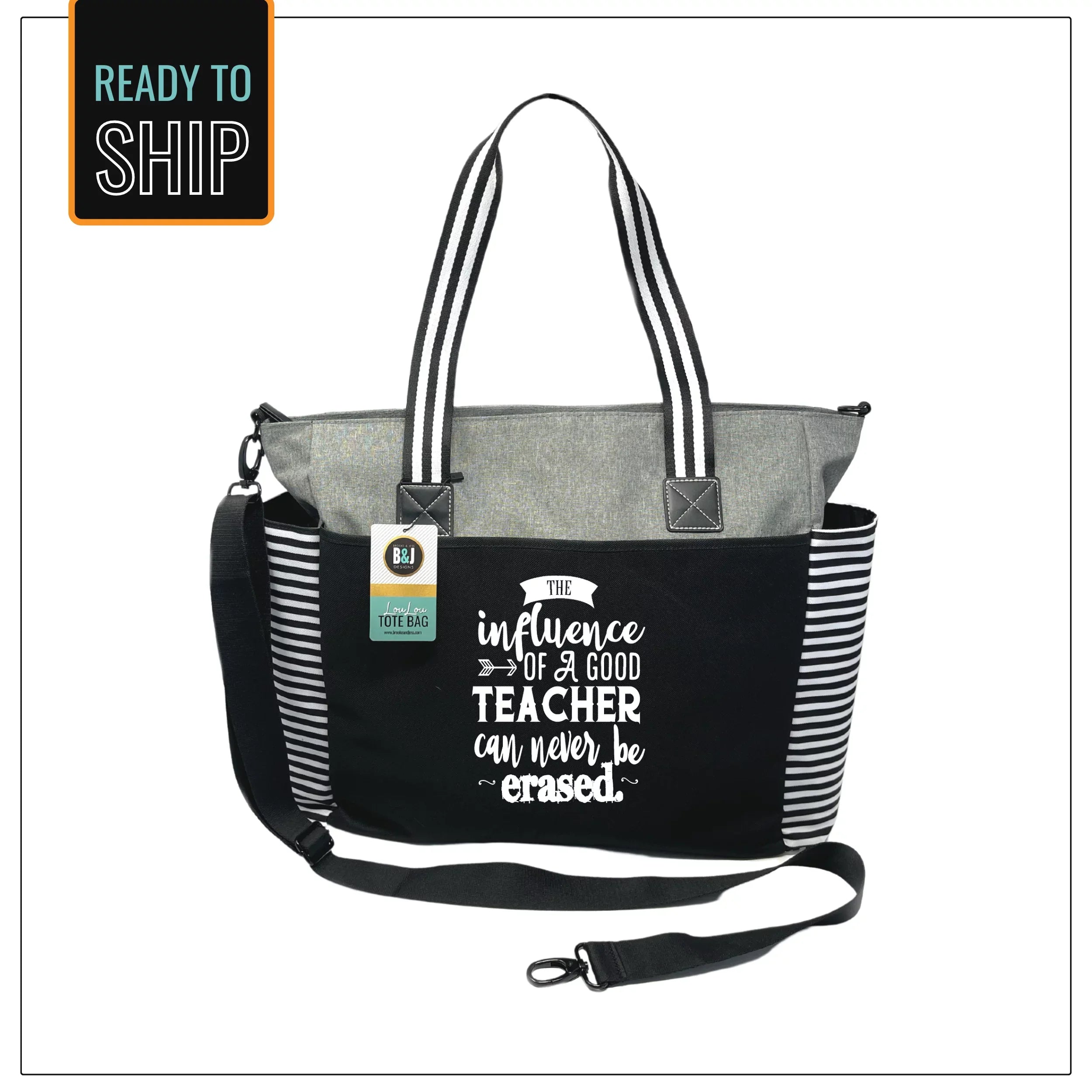 Teacher Influence LouLou Gray Tote Bag