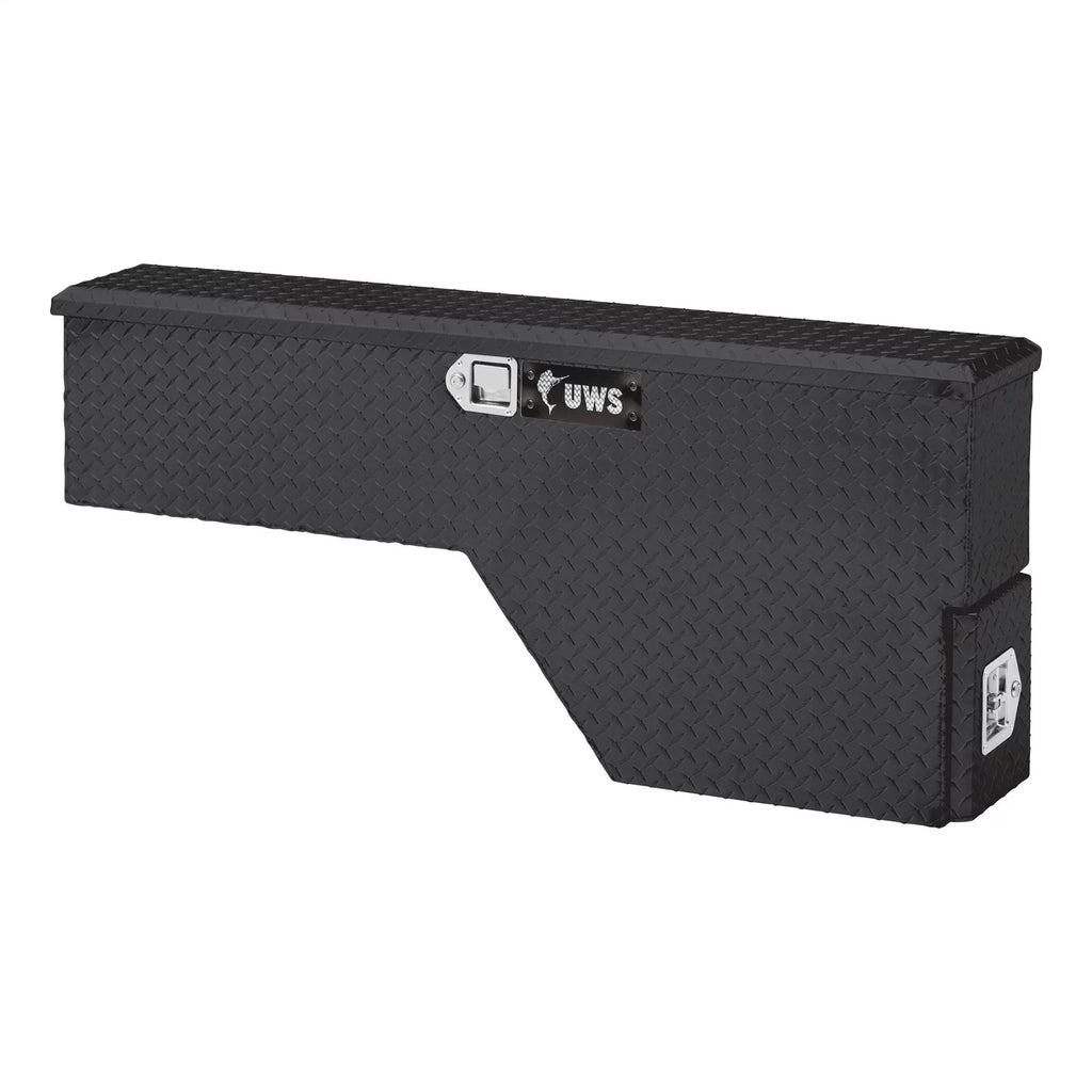 EC30012 48-Inch Driver-Side Gloss Black Heavy-Wall Aluminum Truck Fender Wheel Well Tool Box, RigidCore Lid