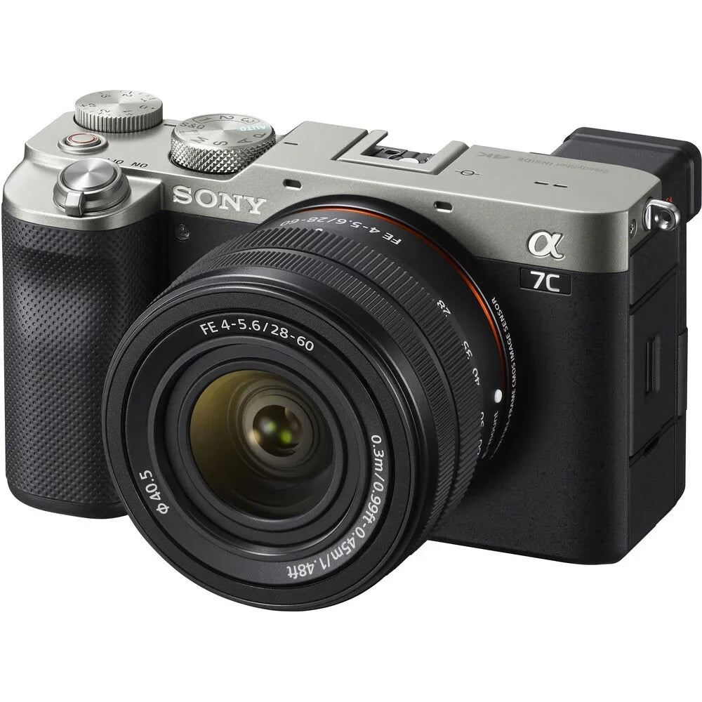 Sony a7C Mirrorless Camera with 28-60mm Lens (Silver) - ILCE7CL/S