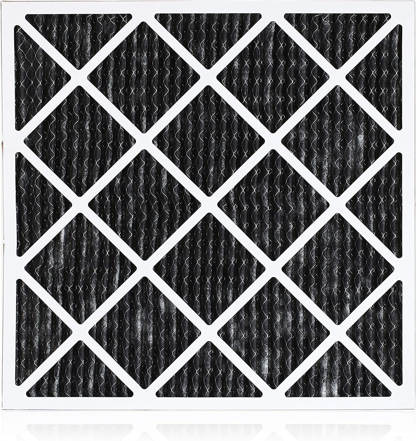 Filterbuy 16x20x1  8 Odor Eliminator Pleated   Furnace Air Filters with Activated Carbon (12-Pack)
