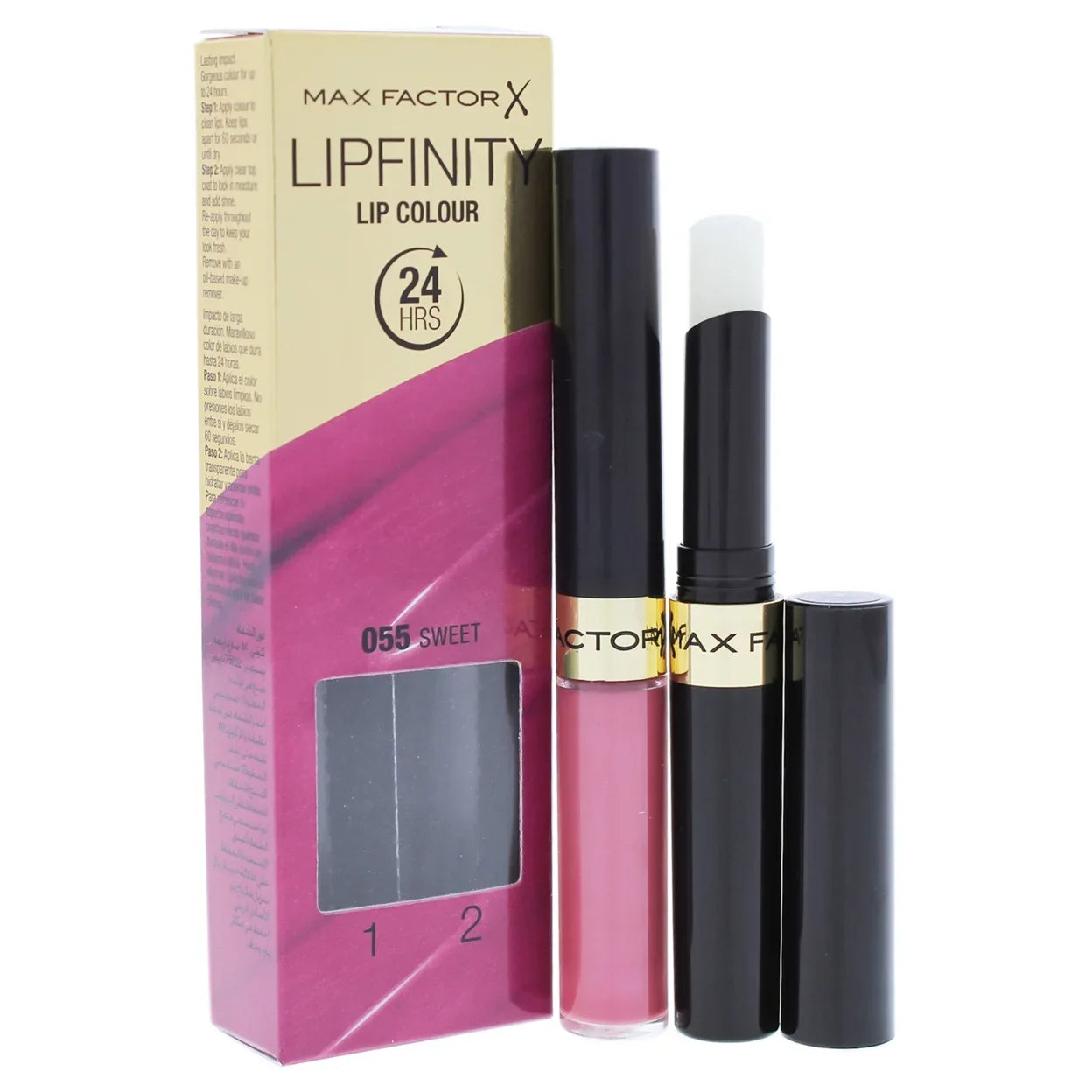 Lipfinity - 055 Sweet by Max Factor for Women - 0.14oz Lipstick