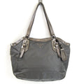 Pre-Owned Prada BR4007 Women's Tessuto,Leather Tote Bag Bronze,Gray (Good)