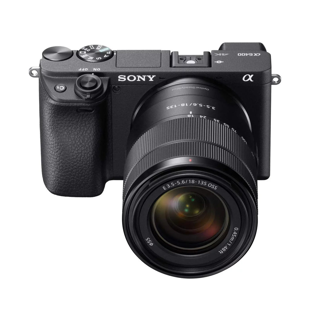 Restored Sony Alpha a6400 Mirrorless Camera & 18-135mm Lens - E Mount Compatible Cameras - -6400M/B (Refurbished)