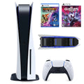 Play-Station-5 825GB Disk Console,  Blu-ray, One Wireless Controller, P-S-5 Games Marvel’s Guardians of the Galaxy and  Ratchet & Clank: Rift Apart with Mazepoly Dual Charger Dock