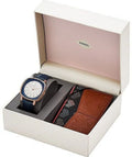 Fossil Women's Idealist ES4248SET Blue Leather Analog Quartz Fashion Watch