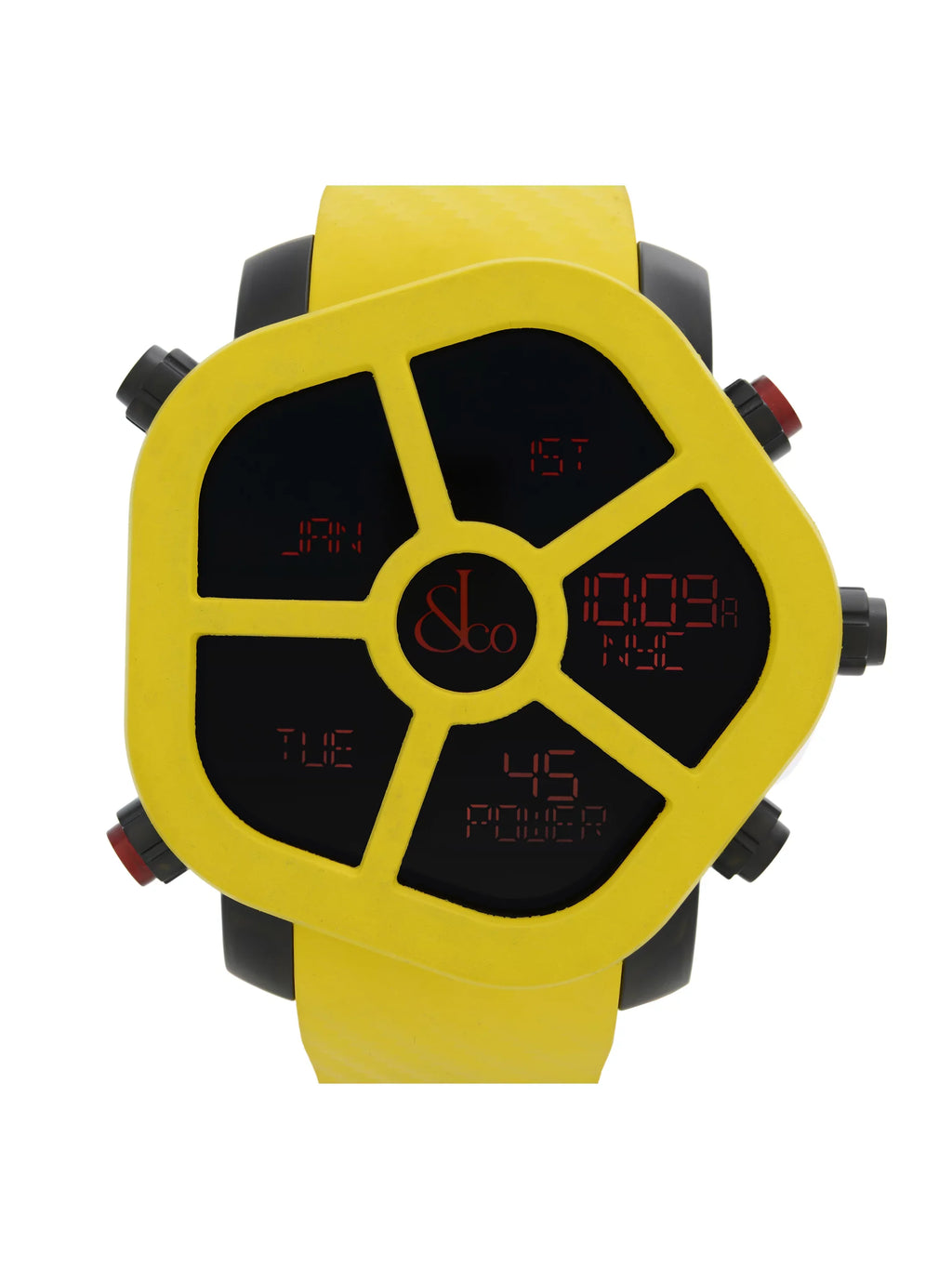 Jacob & Co. Ghost Steel Carbon Bezel Yellow Quartz Watch GH100.11...ANH4D
