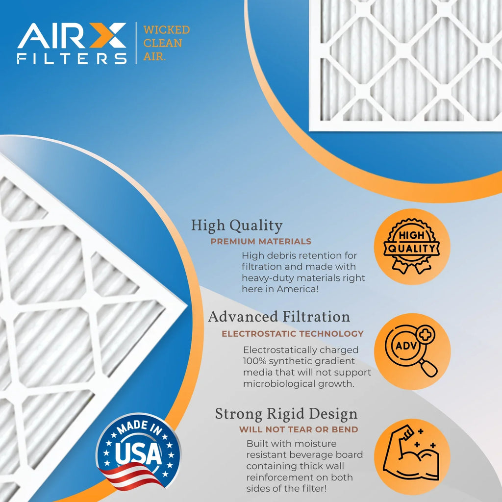 12x24x1 Air Filter  8 Rating, 12 Pack of Furnace Filters Comparable to  700 &  5 - Made in  by     .