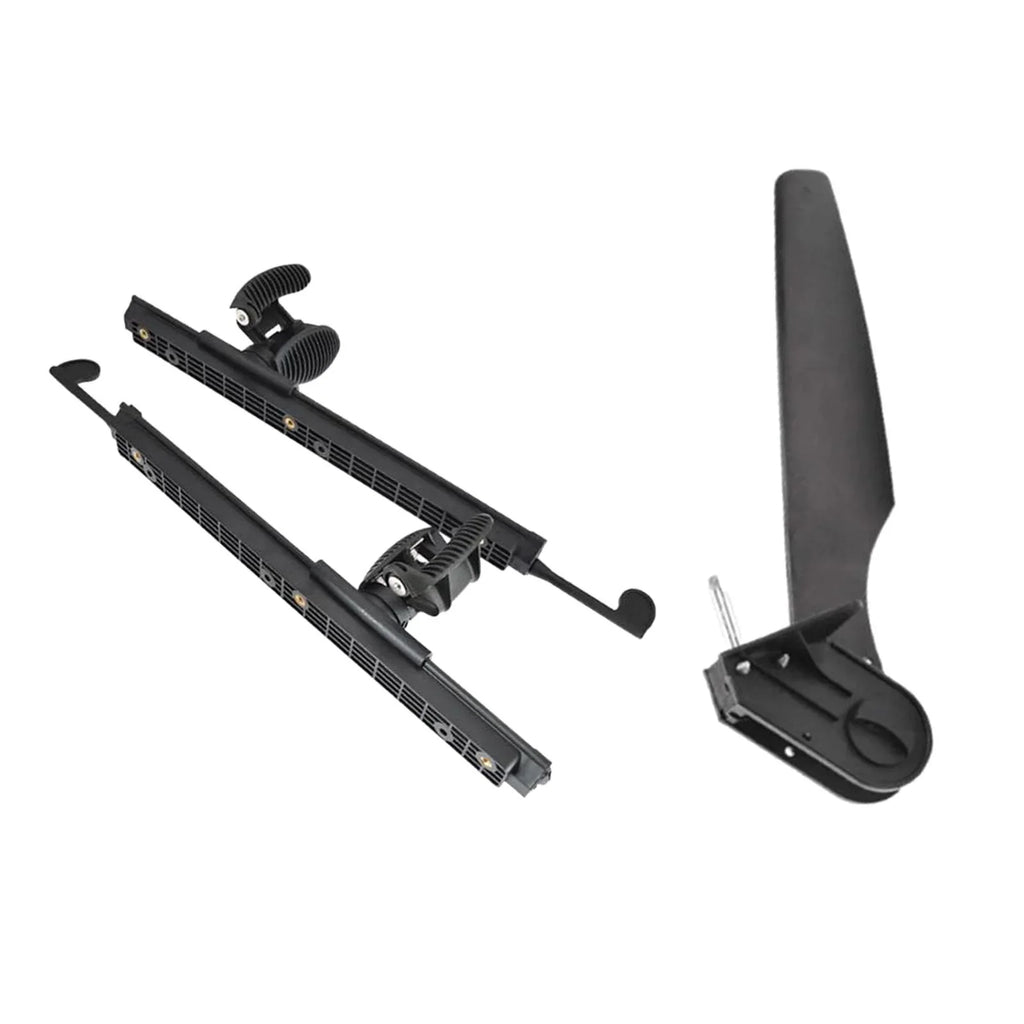 kesoto Kayak Rudder Kayak Foot Pegs Boat Tail Watercraft Rudder with Foot Brace Pedals for Fishing Boat Canoeing Marine Accessories
