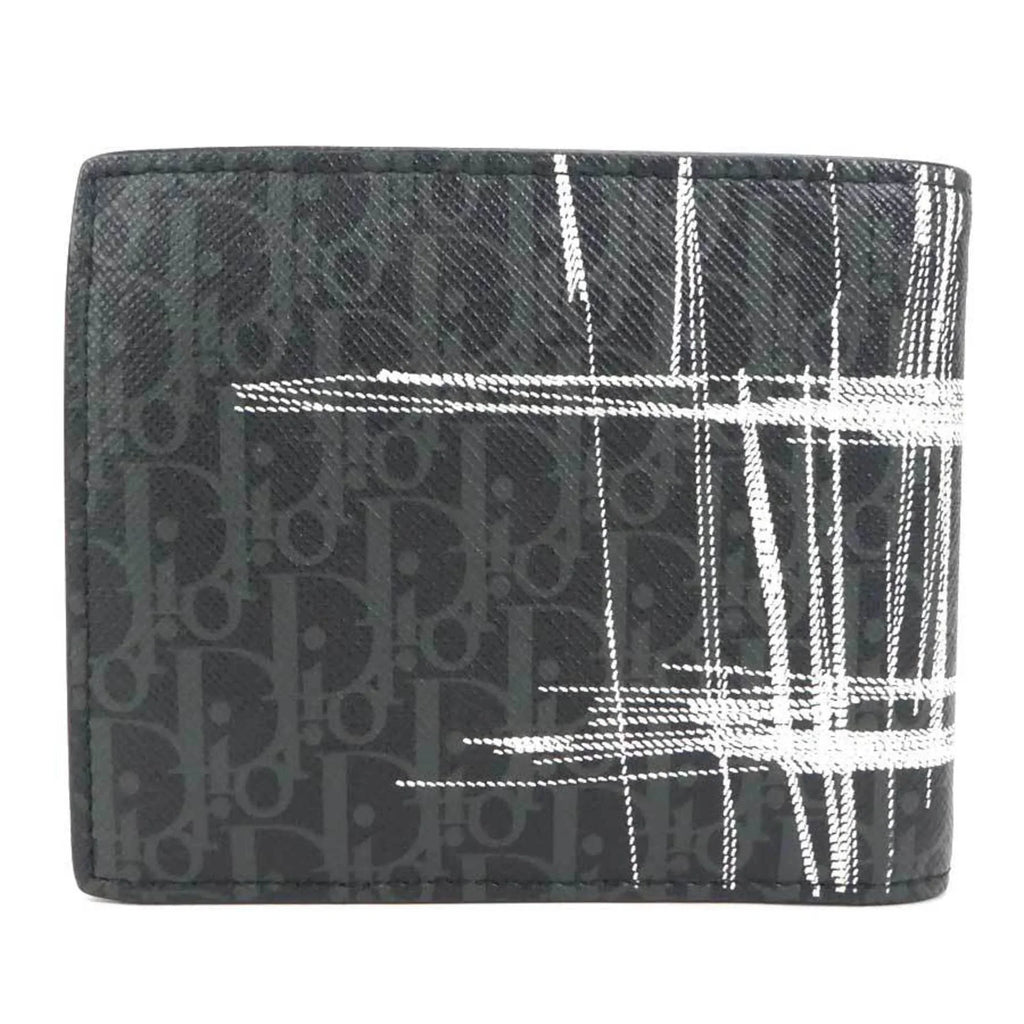 Pre-Owned Dior Homme   folio wallet leather black series men (Good)
