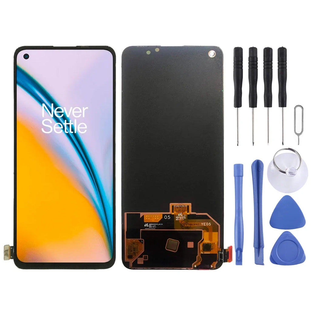 Cellphone Repair Parts For OnePlus Nord 2 5G 2021  with Digitizer Full Assembly Original  Screen (Black)