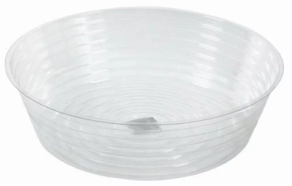 Midwest DL12 12" Clear Vinyl Deep Plant Planter Saucer Liner - Quantity of 12
