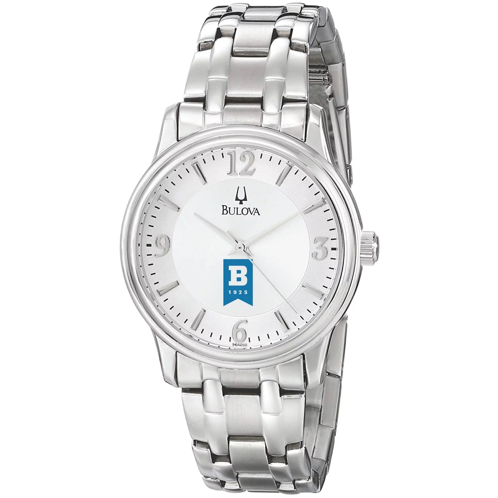 Men's Bulova  Silver University of Baltimore Stainless Steel Quartz Watch