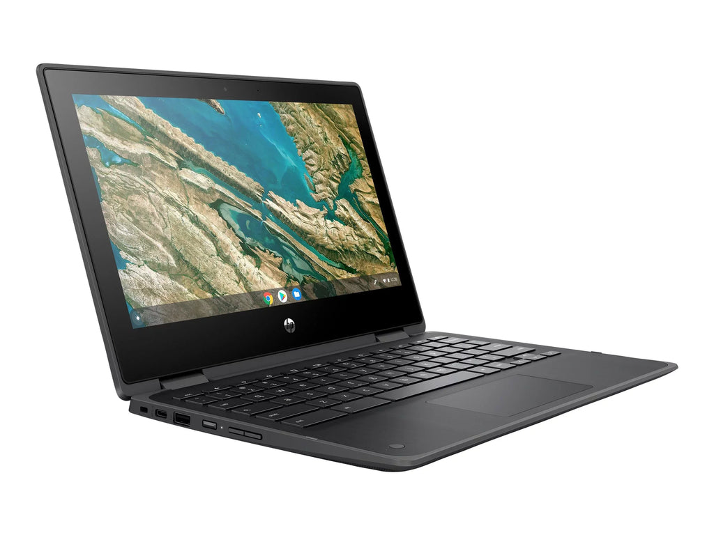 Chromebook x360 11 G3 Education Edition - Flip design - Intel Celeron - N4020 / up to 2.8 GHz - Chrome  -  Graphics 600 - 4   - 32  eMMC - 11.6"  touchscreen 1366 x 768 () - Wi-Fi 5 - chalkboard gray - kbd: