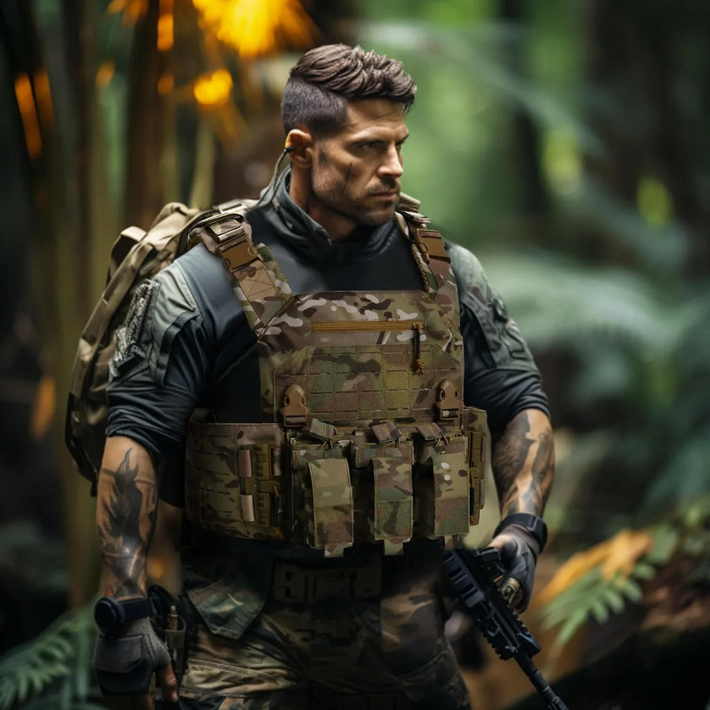 Quick Release Lightweight Vest Adjustable Breathable Weighted Vest for Hunting/Training/Game