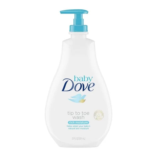 Baby Dove Rich Moisture Tip to Toe Wash, 20 Oz, 3 Pack