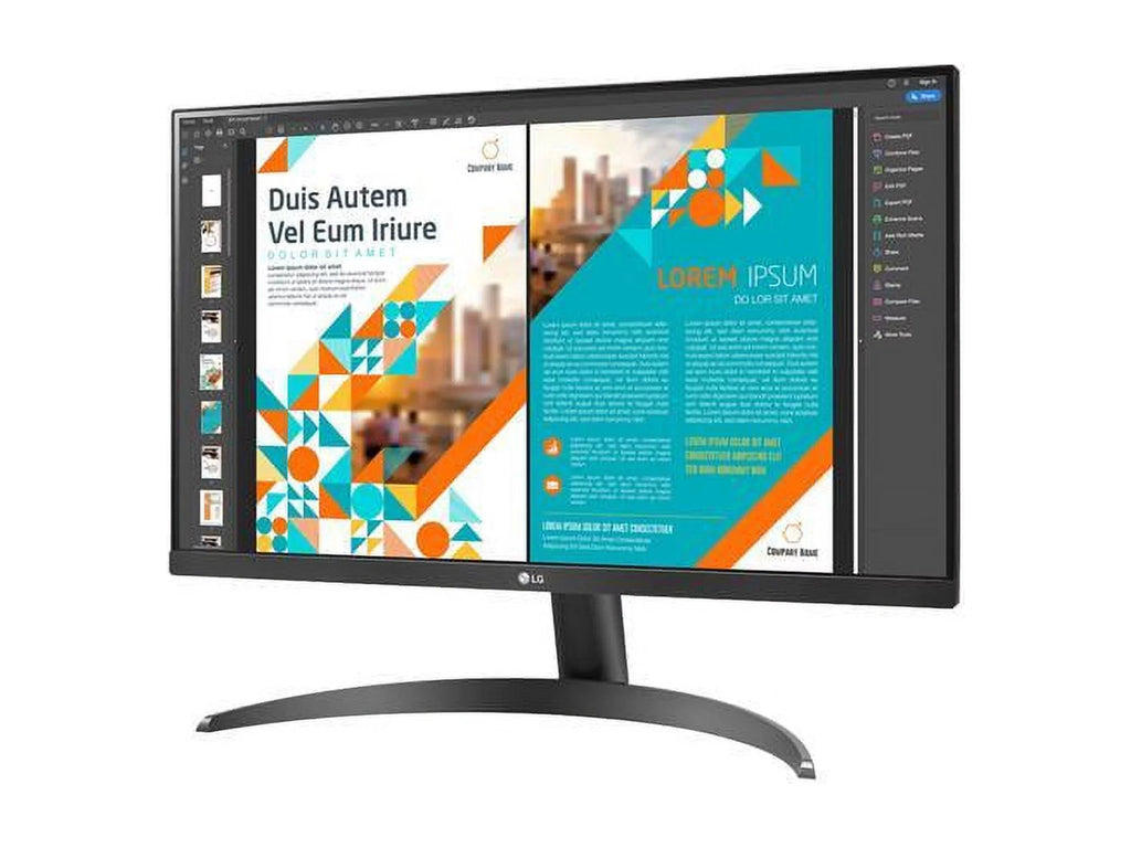 24" 24QP500-B 2560 x 1440  2K  75Hz HDR10  FreeSync  DisplayPort  Tilt Monitor